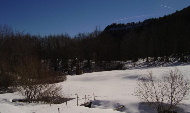 vue du bas de l'ancienne piste de ski